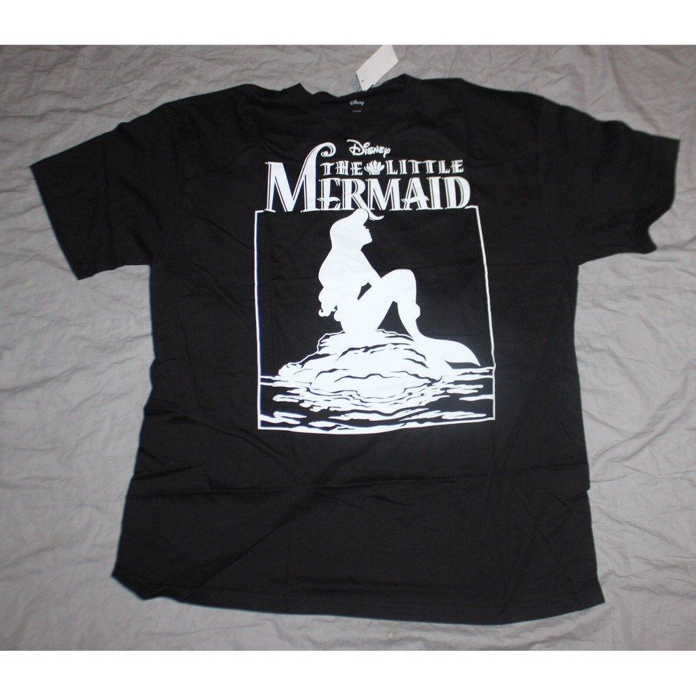 Disney Men's Women's Size XL The Little Mermaid Sunset Silhouette T-Shirt NWT
